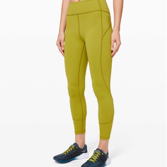 lululemon athletica Pants - Lululemon Yellow In Movement Tight 25" *Everlux